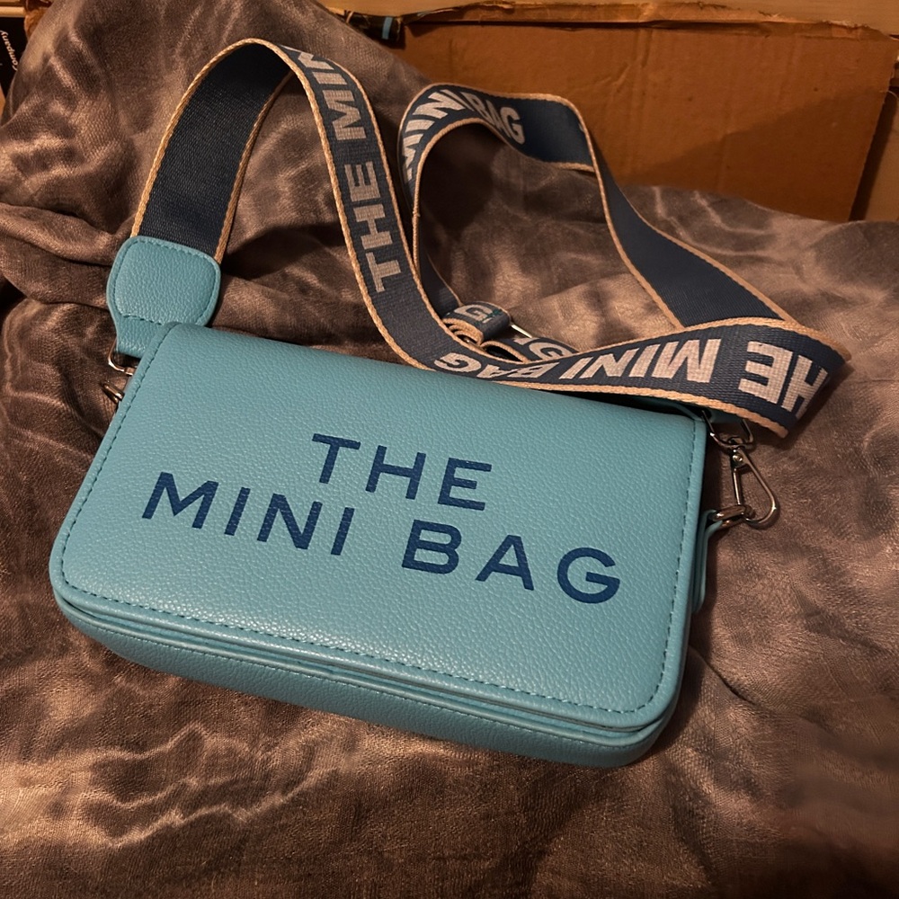Source Unknown “The Mini Bag” Sky Blue Crossbody Bag